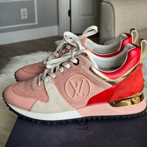 Louis Vuitton Suede Calfskin Run Away Sneakers
